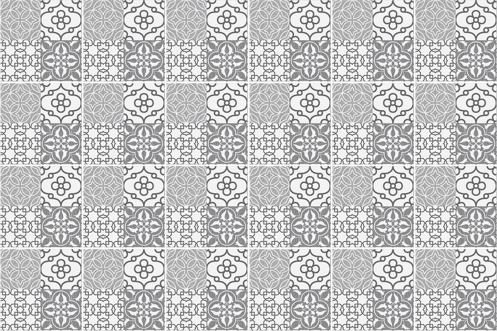 Fliesenaufkleber 20 x 20 cm – 24 Stück – Selbstklebend – Wasserfest – Pflegeleicht – Hitzebeständig – Für Küche & Bad – Blumenmot...