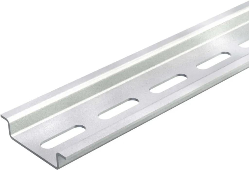 Rail DIN perforé 2069 L 2M FS (1115804) - Rail de montage en acier 2m
