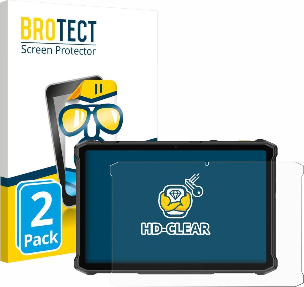 2x Für Ulefone Armor Pad 5 Pro Schutzfolie BROTECT Displayschutz Display Schutz Folie Klar Transparent