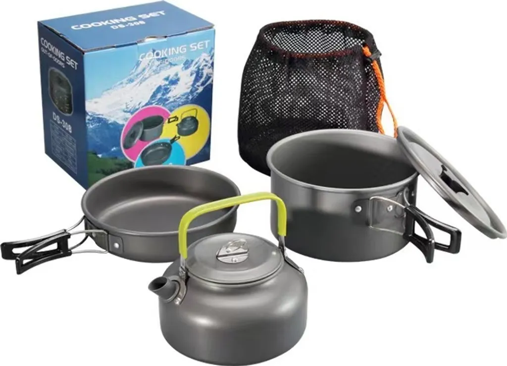 Set Regalo Posate Campeggio INF | 2 Persone Acciaio Inox Picnic