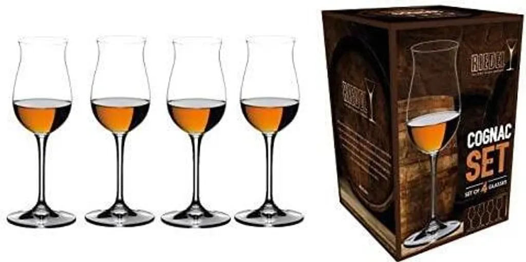 Lot de 4 Verres à Cognac Riedel en Cristal 175ml pour Dégustation Fine