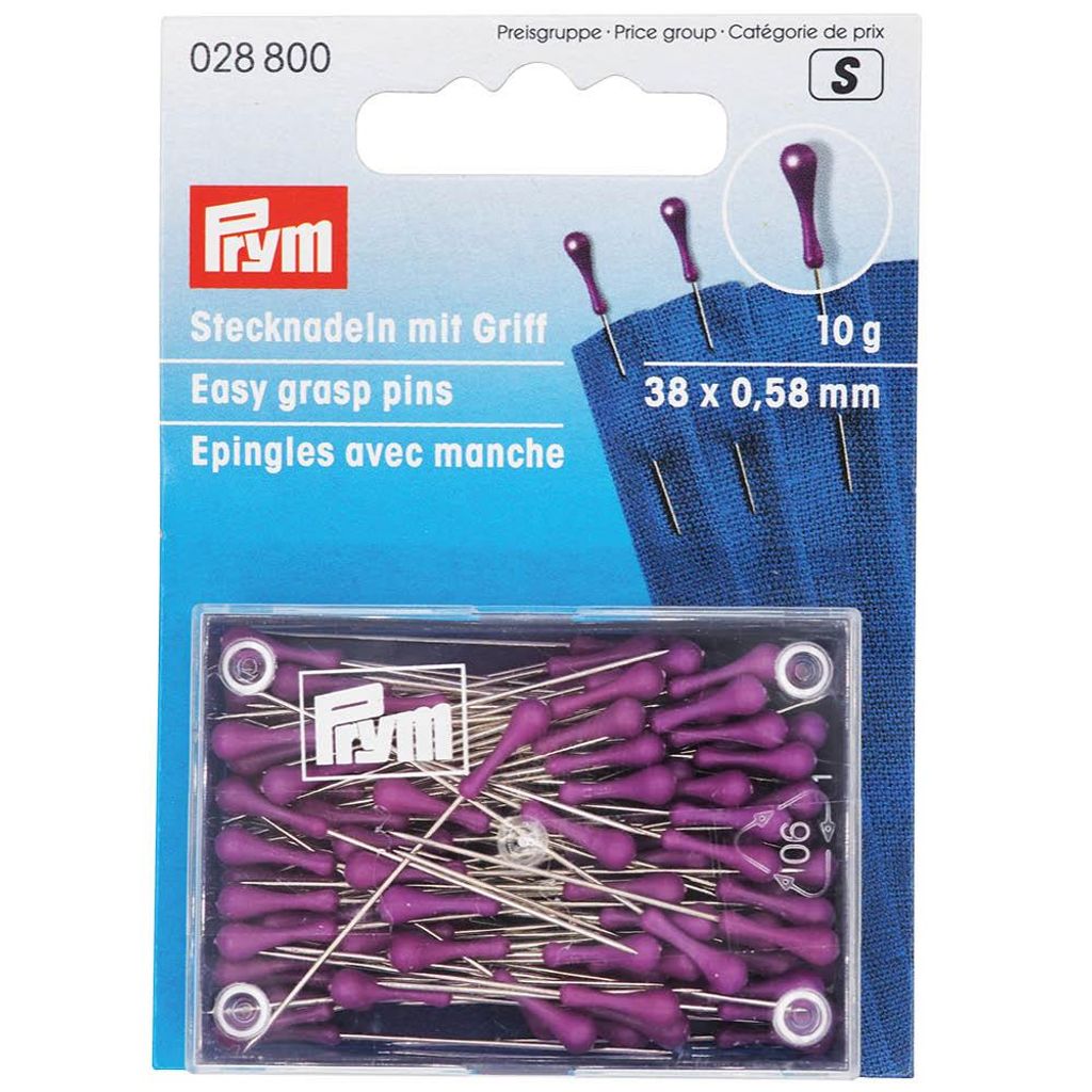 Prym Steck-Nadel mit Griff 38 x 0,58 mm silberfarbig Produktbild 