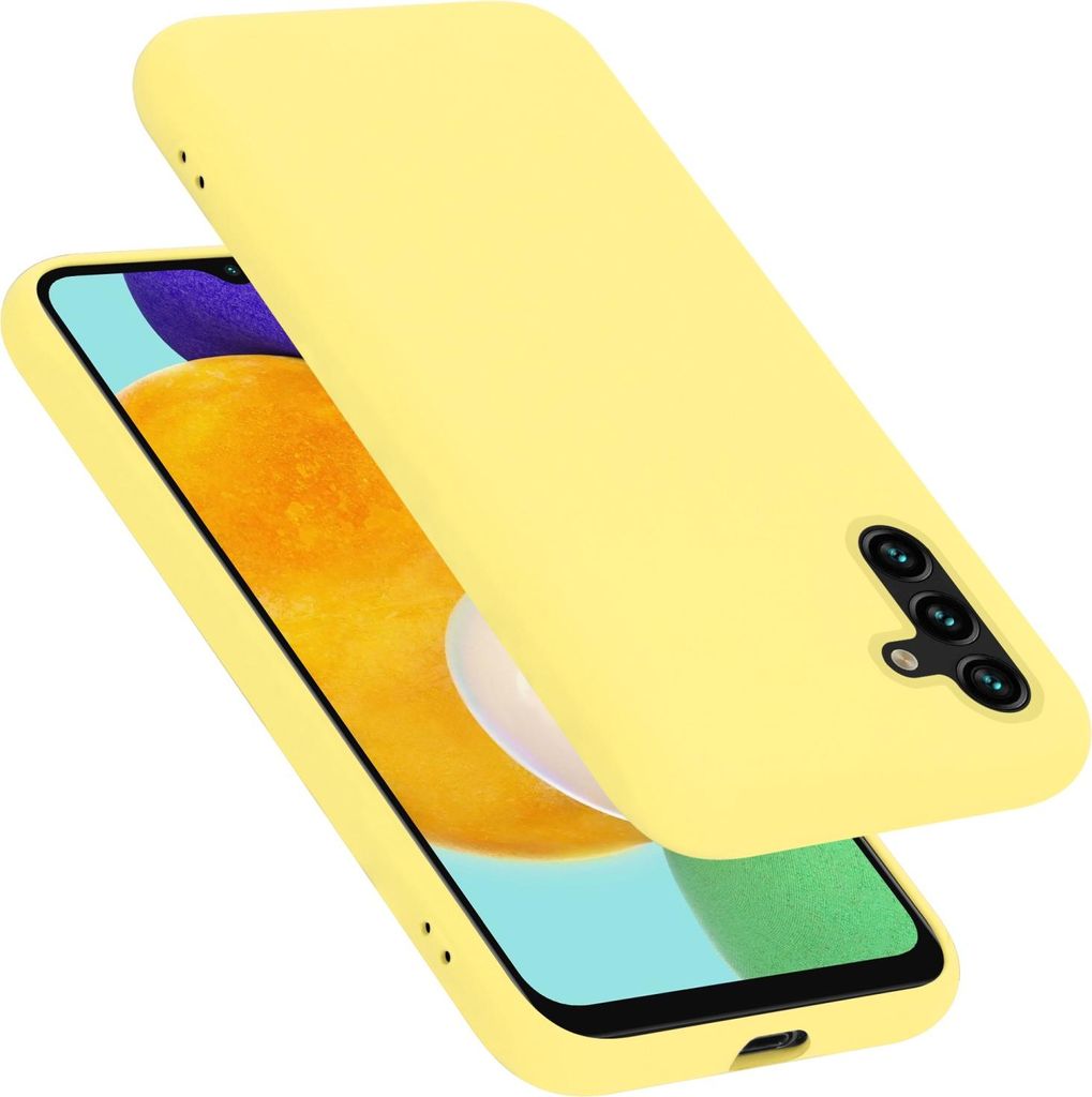 Cadorabo Schutzhülle für Samsung Galaxy A13 5G Hülle in Gelb Handyhülle Case Cover TPU Etui