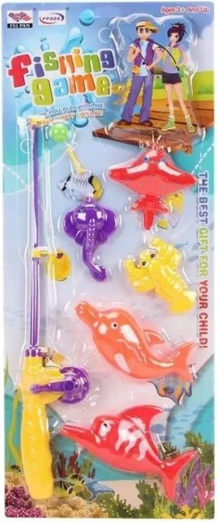 Angelrute und Fische (Spielzeug, Geschicklichkeitsspiele)