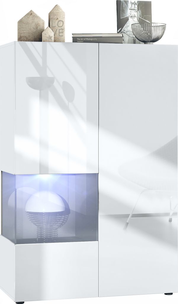 Vladon Vitrine Morena V2,  Germany, Standvitrine mit 2 Produktbild 