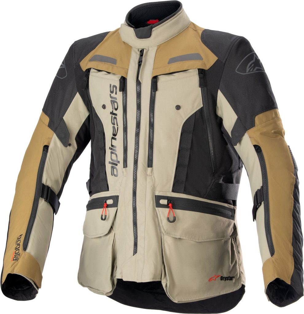 Alpinestars Bogota Pro Drystar wasserdichte Motorrad Textiljacke, oliv, XL