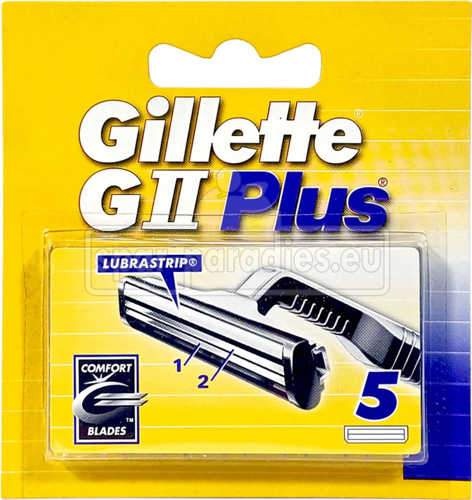 Gillette GII Plus Rasierklingen, 5er Pack x 10