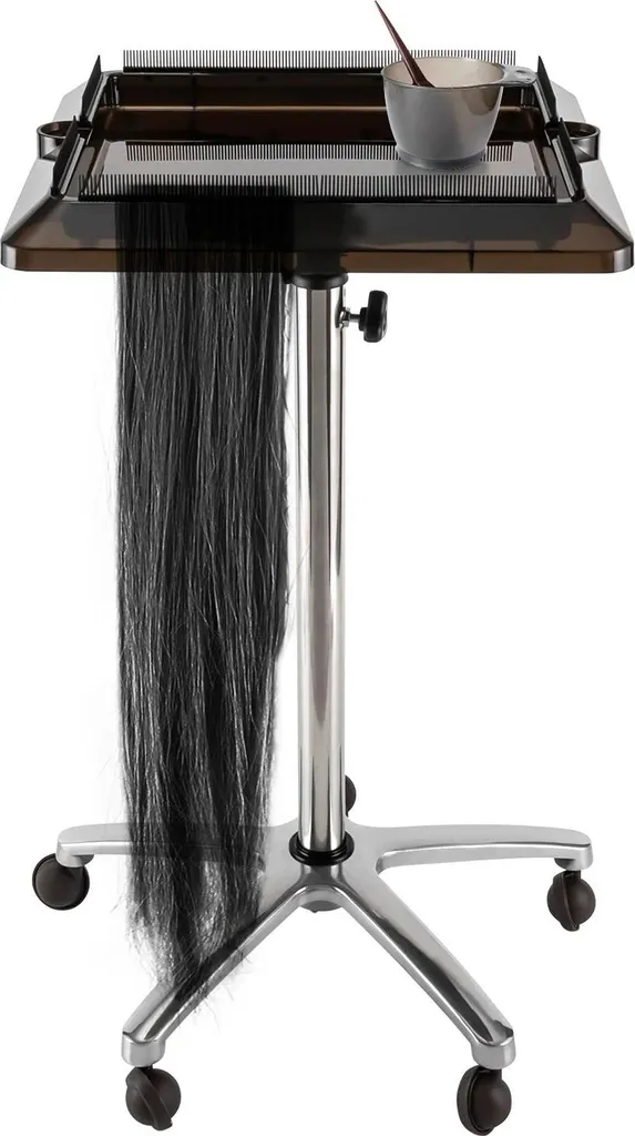 Chariot professionnel pour pose d'extensions réglable et ergonomique