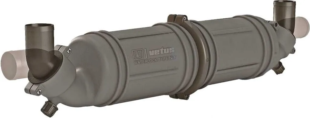 Système d'Échappement Coude 50 mm Argent pour Moteur Marin Inboard