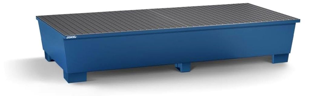 Stahlauffangwanne für 2 IBC à 1000 Liter, 2200 x 1300 x 590 mm