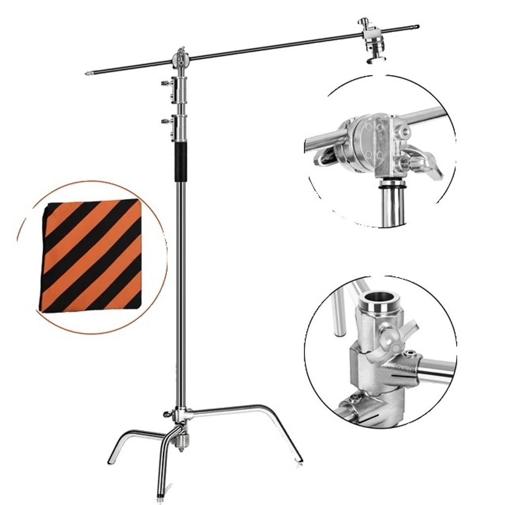 C-Stand, Edelstahl, Faltbar, Fotografie, 2,6 Mio