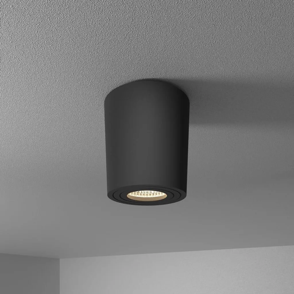 Spot LED Plafond 4W Noir IP65 HOFTRONIC - Éclairage GU10 4000K Blanc