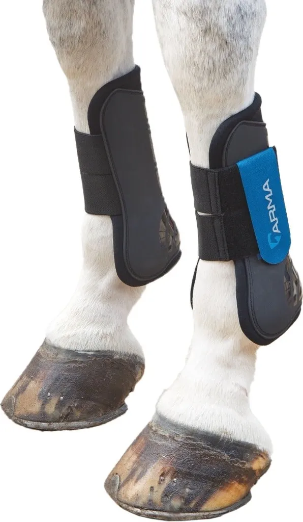 Guêtres ARMA ER838 Cob Noir et Bleu Roi - Protection de CSO de Qualité