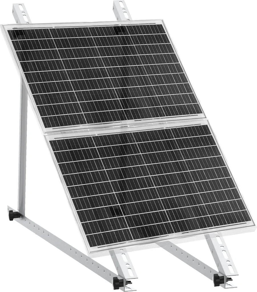 Staffe Solari 114cm per Tetto Piano e Balcone - Kit 8 Pezzi Robusti - 6