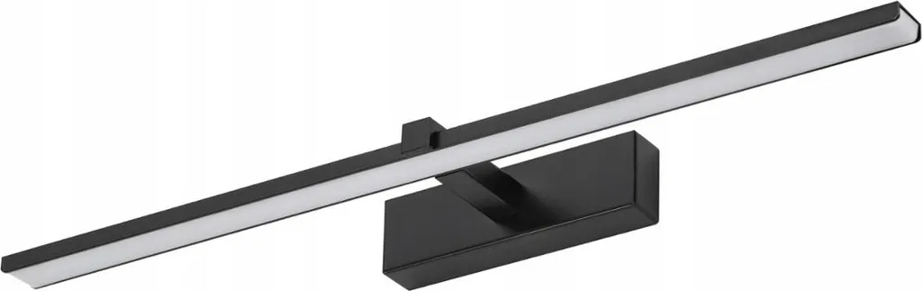 Luminaire de salle de bain LED 60 cm noir mat VENUS pour miroir et vasque