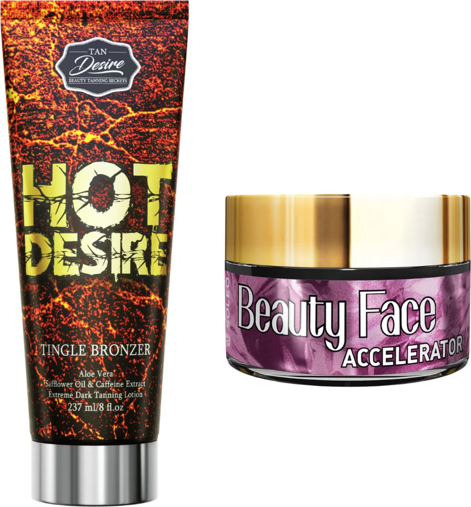 Tan Desire Hot Desire + Jar Beauty Face