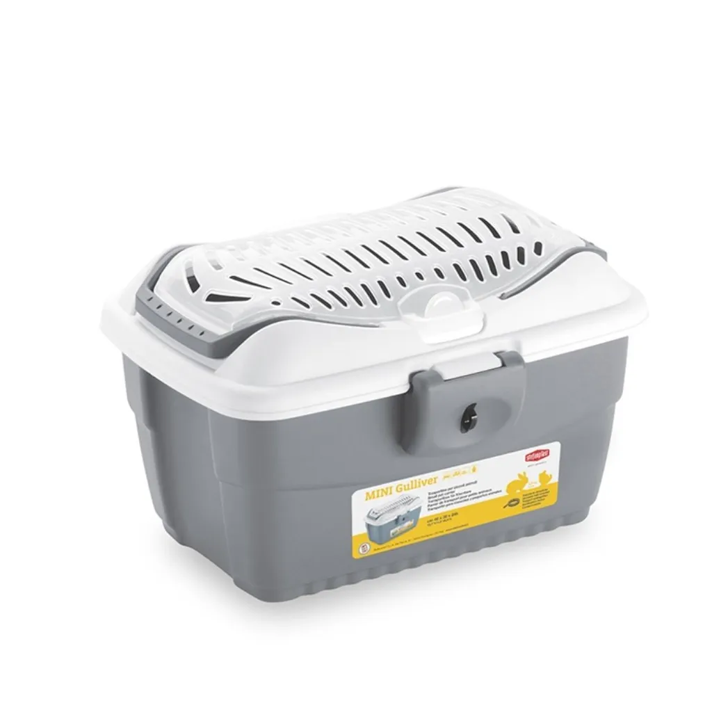 Stefanplast Mini Gulliver Bianco-Grigio: Viaggi Sicuri per il tuo Pet
