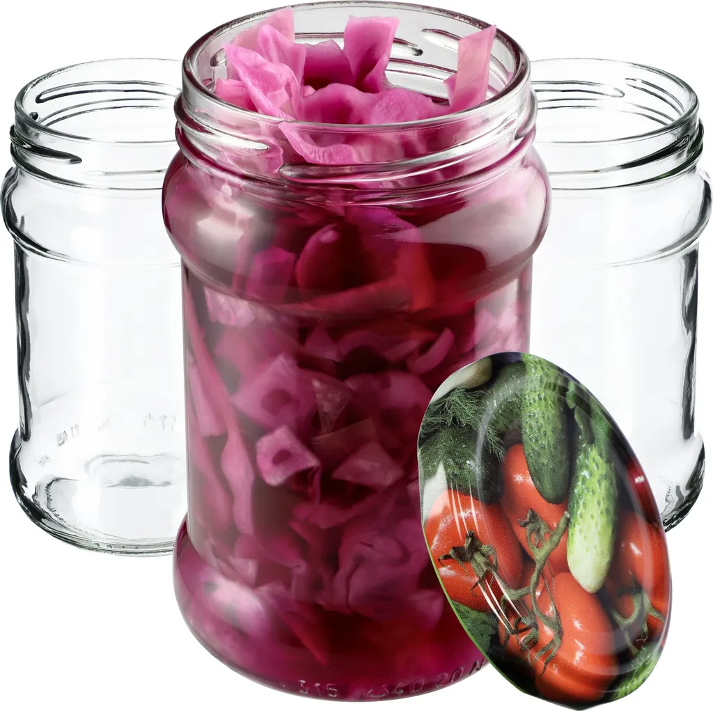 Vasetti KADAX 315 ml, fi66, vasetti per miele, vasetti per marmellata con coperchio