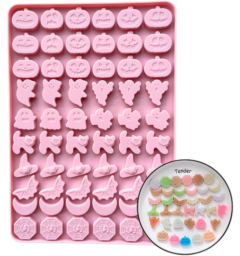 Stampo in silicone a tema Halloween, con 60 cavità per Immagine del prodotto 