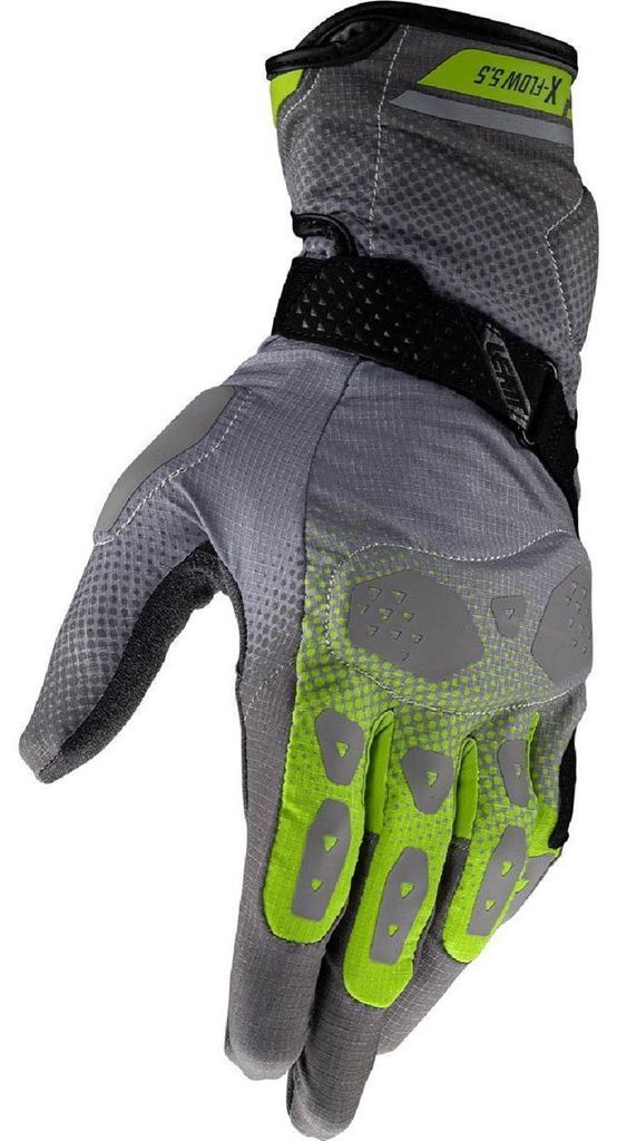 Leatt Handschuhe ADV X-Flow 5.5 V25 dunkelgrau-schwarz-gelb S