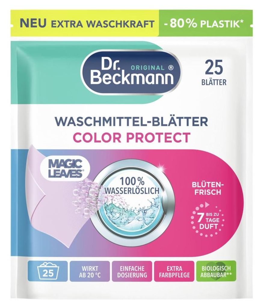 DR.BECKMANN MAGIC LEAVES Waschmittel-Blätter Produktbild 