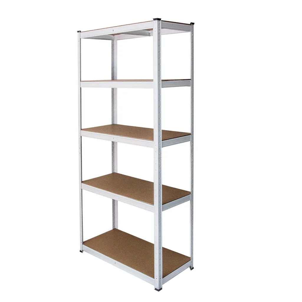 Rayonnage Acier Blanc Lot de 3 E-Rax : Étagère d'Atelier Robuste - 8