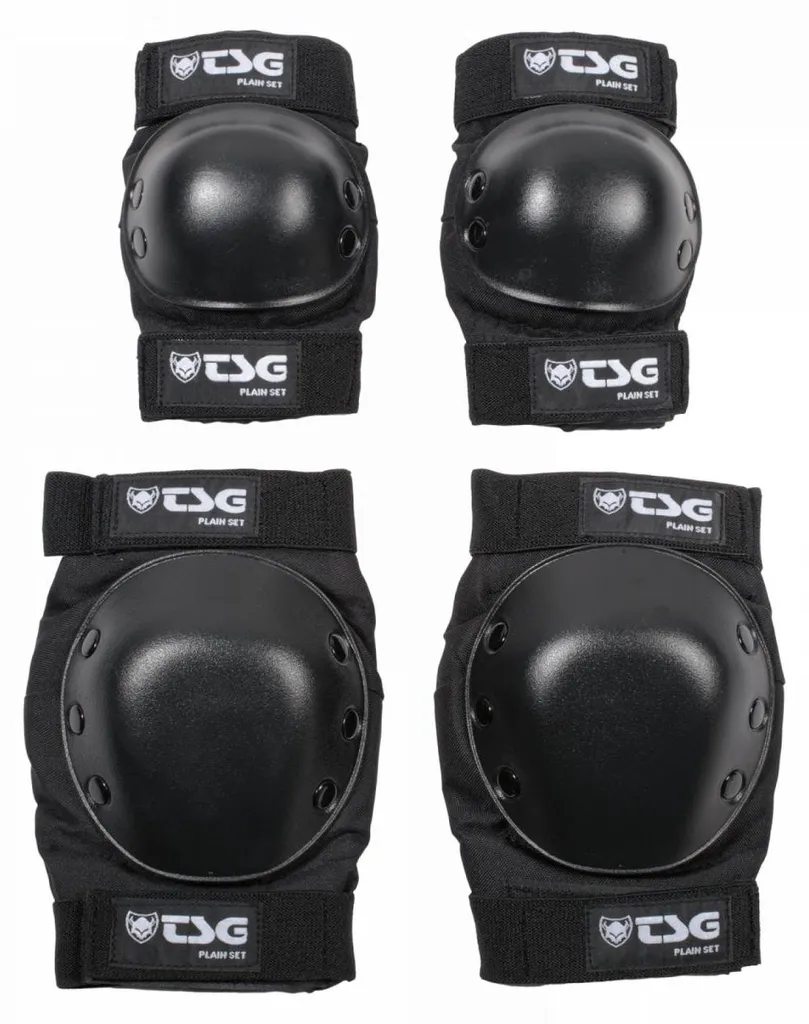 Set de Protection Skate et Roller Noir Taille M - Kit Complet 3 Pièces