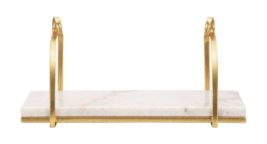 Mauro Ferretti Wandregal Marble 40x16x18 cm gold weiß