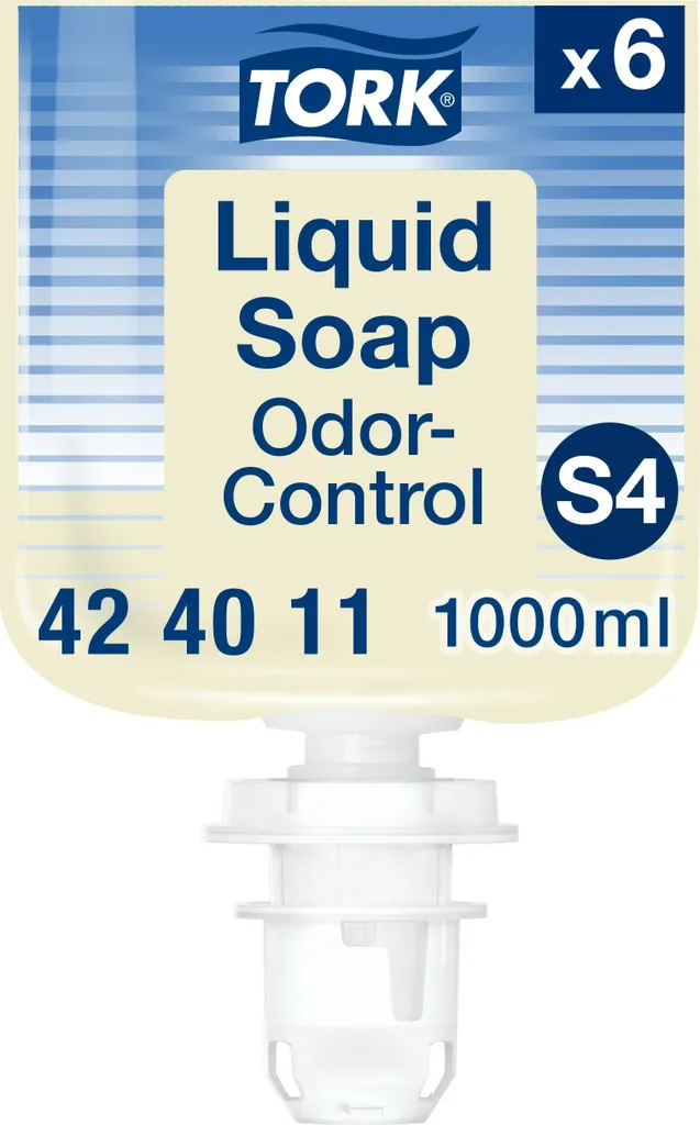 Ricarica Sapone Tork 424011 S4 1L | Sistema Anti-Odore e Grasso Food-Safe