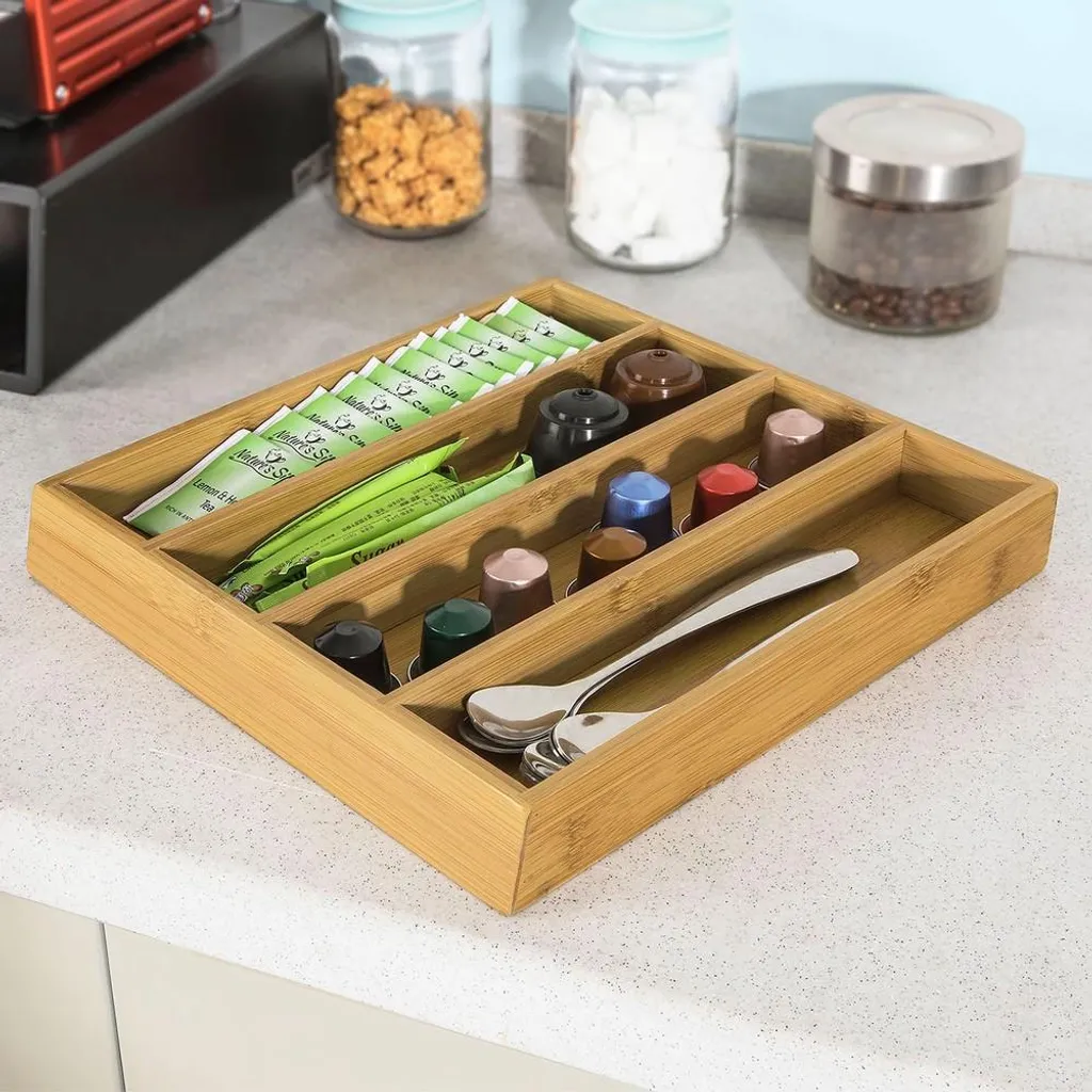 Boîte à Capsules Noire Moderne : Support Machine à Café Ergonomique - 5