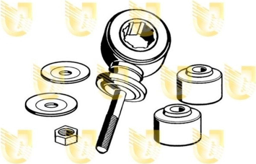 2 Reparatursatz, Stabilisatorkoppelstange UNIGOM 391530C für OPEL