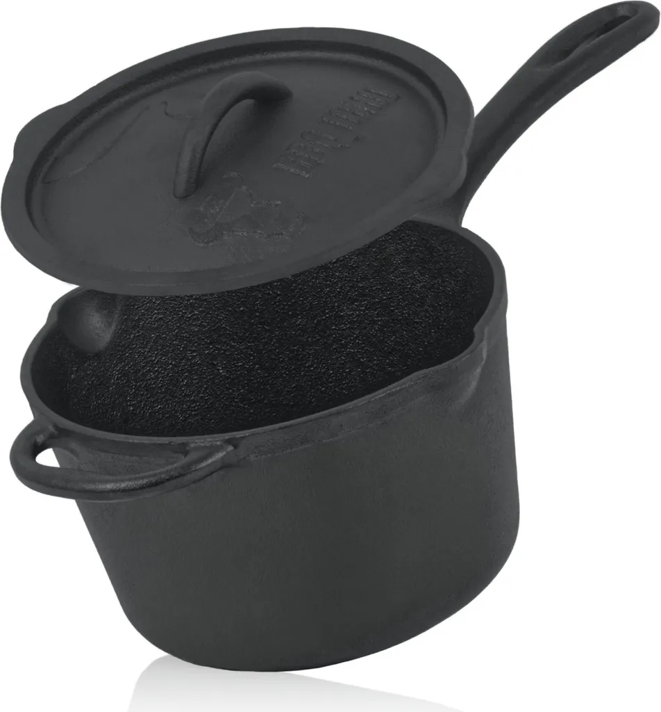 Casserole en fonte anti-adhérence 2L pour ne plus brûler vos sauces