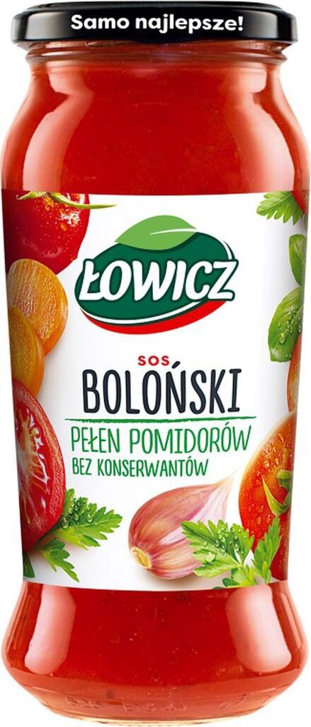 Łowicz Sos Boloński w Słoiku - Pomidorowy do Makaronu Zdjęcie produktu 