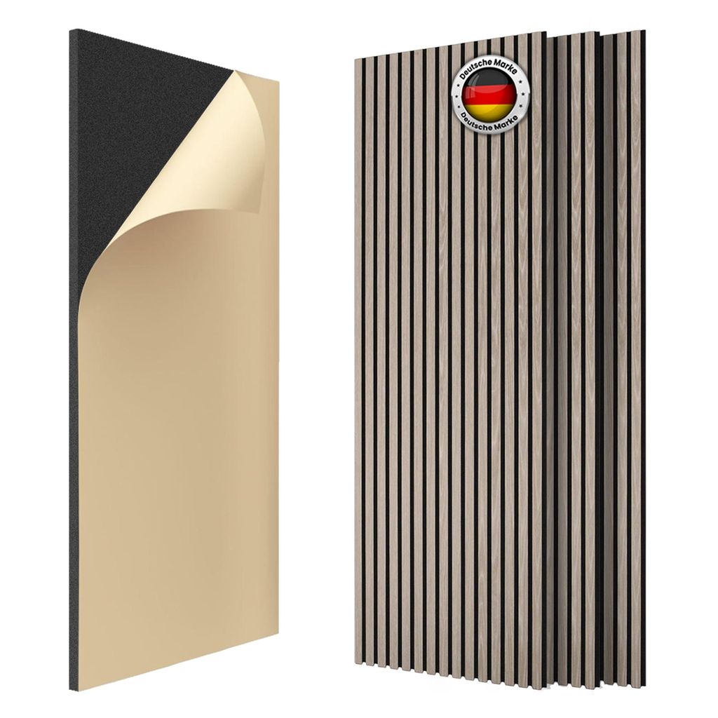 IZODEKOR Akustikpaneele selbstklebend 60x120 cm 4er Produktbild 