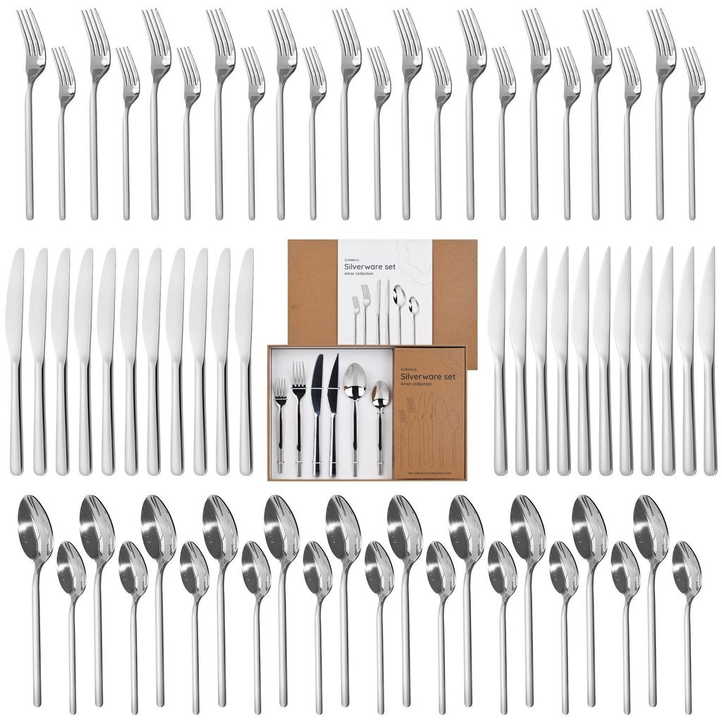 Deleca Besteckset Amor für 12 Personen - Edelstahl 18/10 - Produktbild 