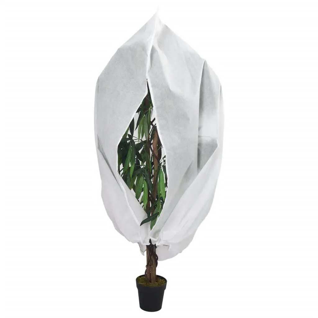 Lot de 4 voiles d'hivernage zippés 3,93x3,5 m pour plantes de jardin