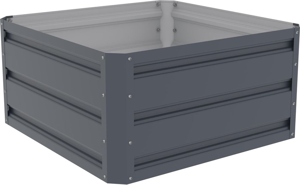 ROJAPLAST Letto rialzato, metallo, 60 x 60 x 30 cm, grigio Immagine del prodotto 