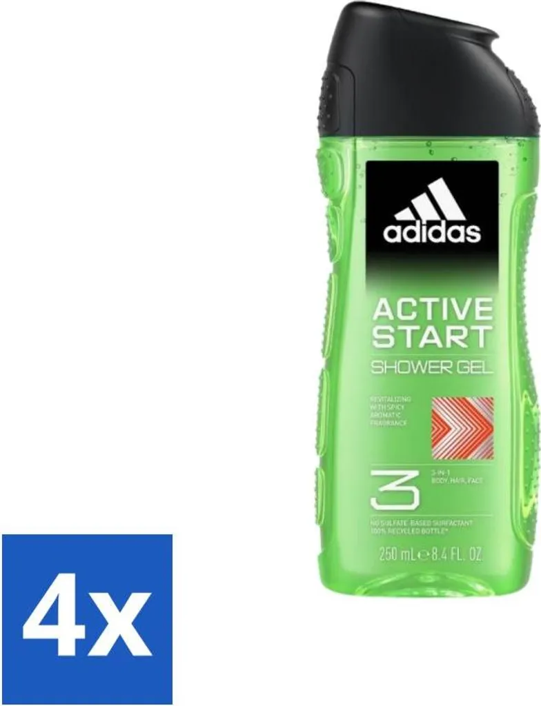 Recensione Adidas Active Start Doccia Gel 250ml: Pack Convenienza 4pz