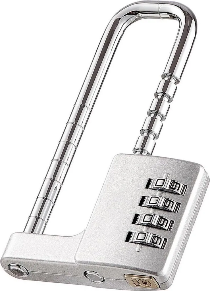 Cadenas Inoxydable à Arceau Haute Résistance pour Casiers Extérieurs