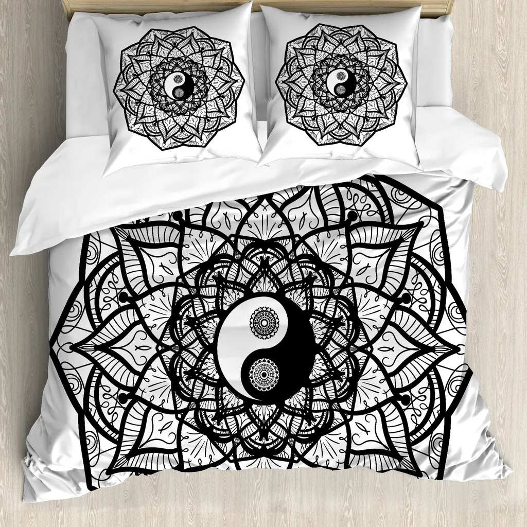 Copripiumino Ying Yang ABAKUHAUS 155x220: Comfort Antiacaro Zen