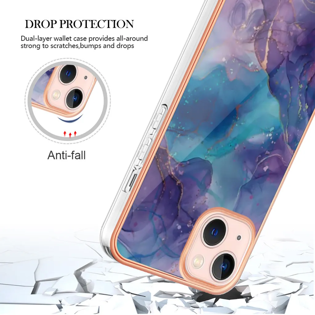 Custodia iPhone 13 Viola Antiurto - Cover Morbida in Silicone per Bambini - 5