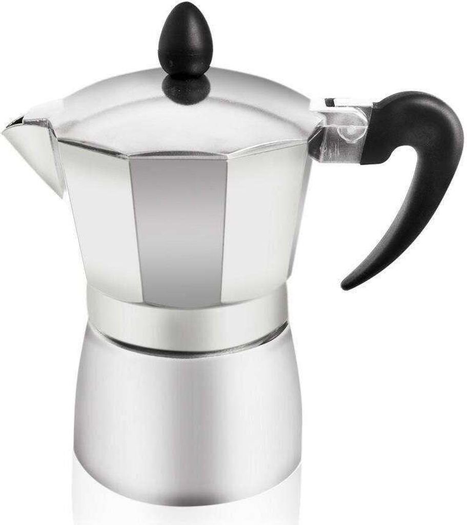 ORION Espressokocher Espressokanne Kaffeebereiter aus Aluminium 0,2l