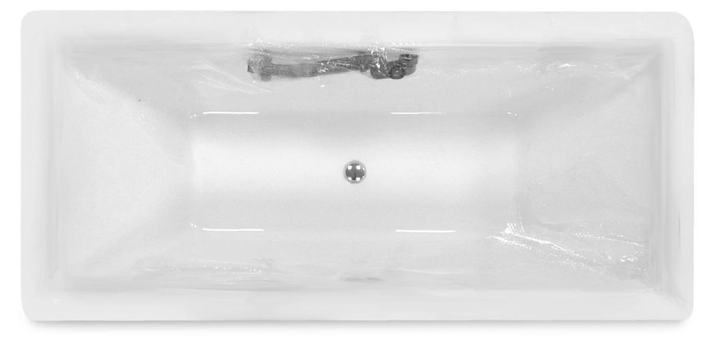 - Mai & Mai V509OA Freistehende Badewanne 180x80x58cm Weiß Produktbild 