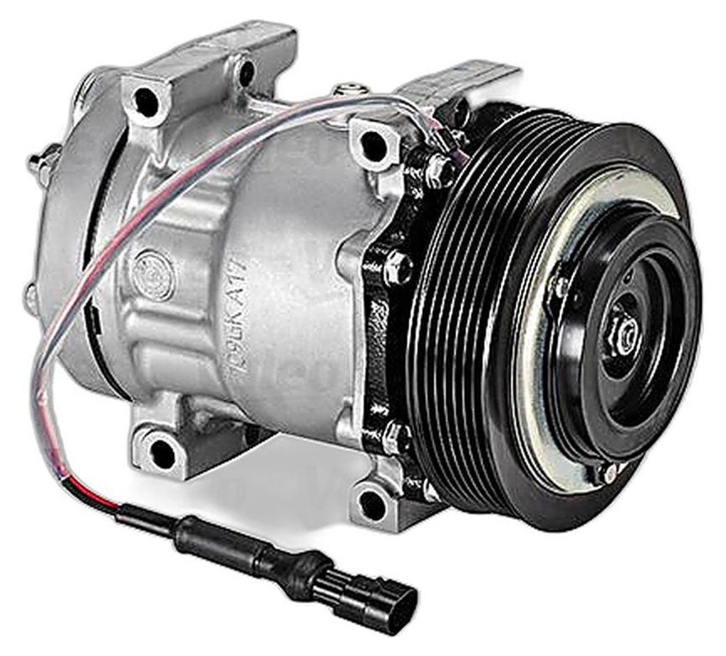 Klimakompressor 12 V R 134a Ø 130 mm VALEO IAM-Expertise passend für u.a. DAF CF