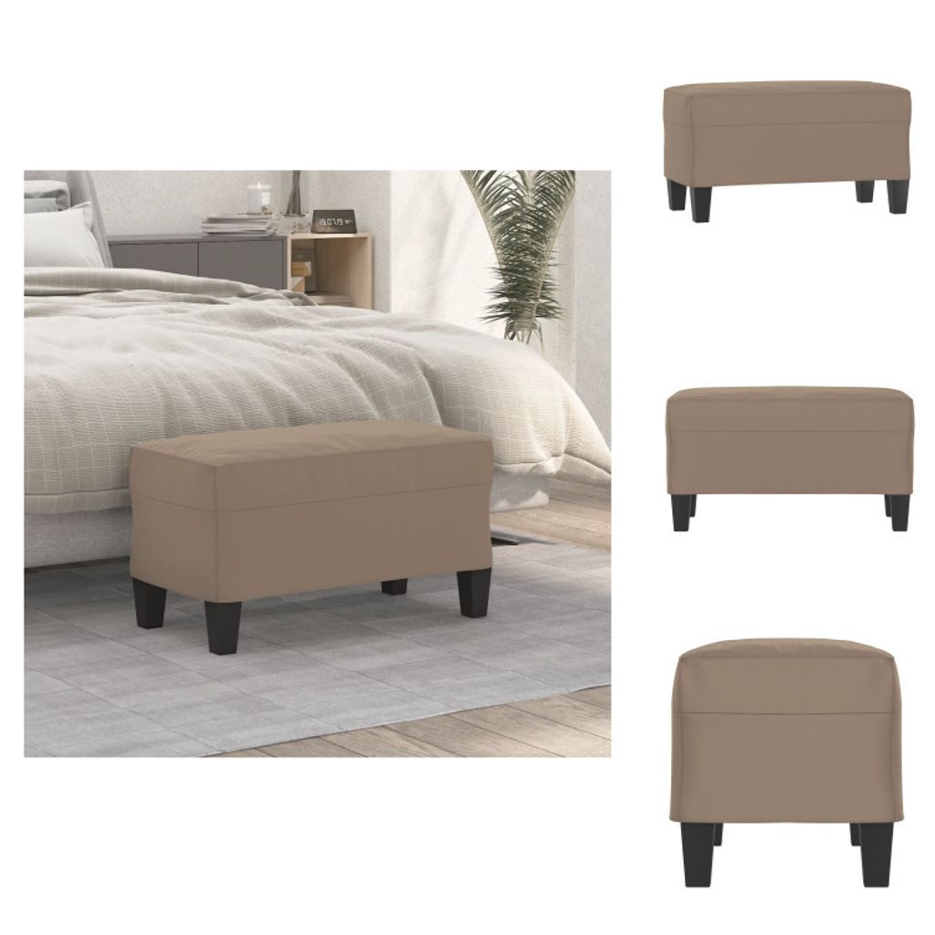 vidaXL Sitzbank Taupe 70x35x41 cm Mikrofasergewebe - Sitzbänke