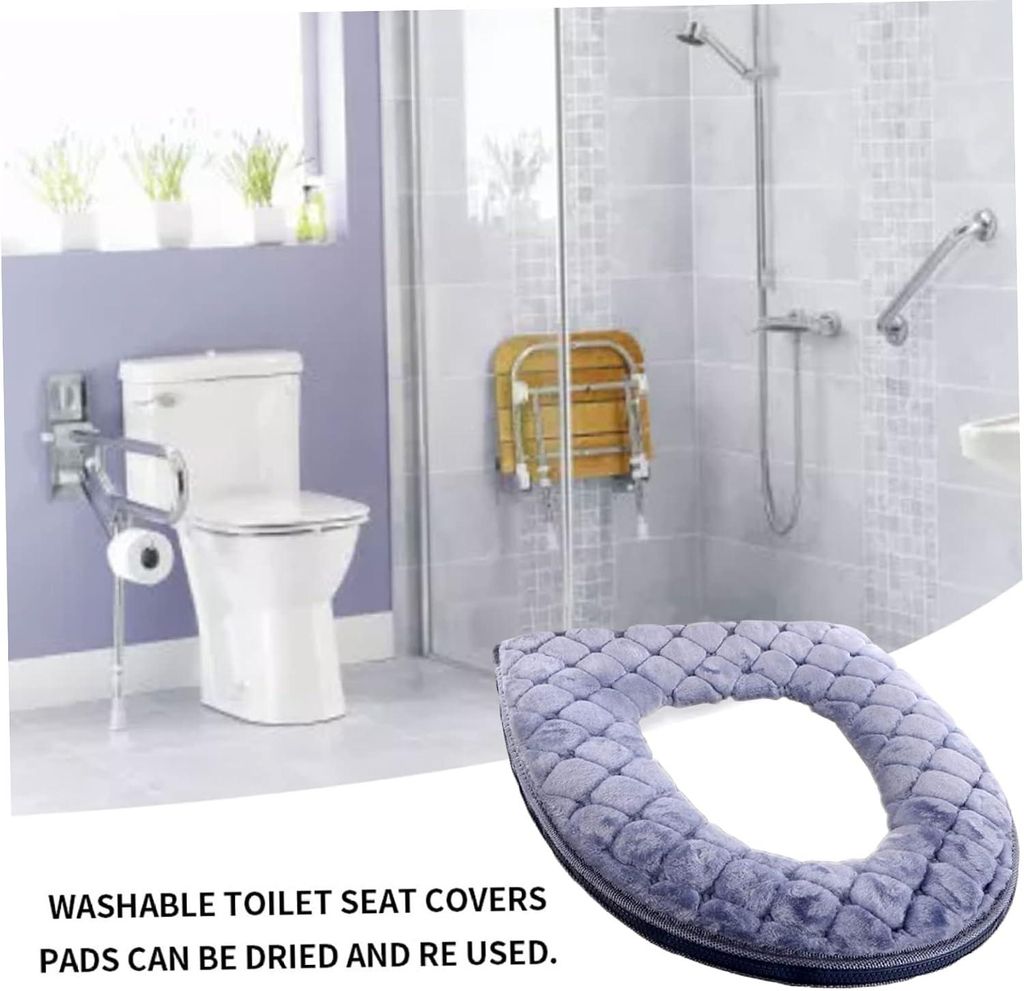 WC-Sitzbezug, Toilettensitzbezug, Weiches WC-Sitzkissen mit