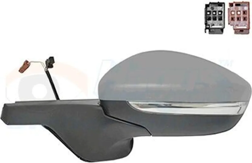 Rétroviseur extérieur pour Citroën C3 III miroir convexe chauffant