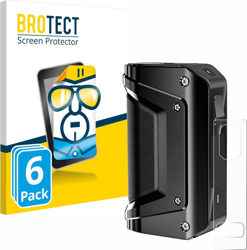 6x Für GeekVape Aegis Legend 3 Schutzfolie BROTECT Displayschutz Display Schutz Folie Klar Transparent