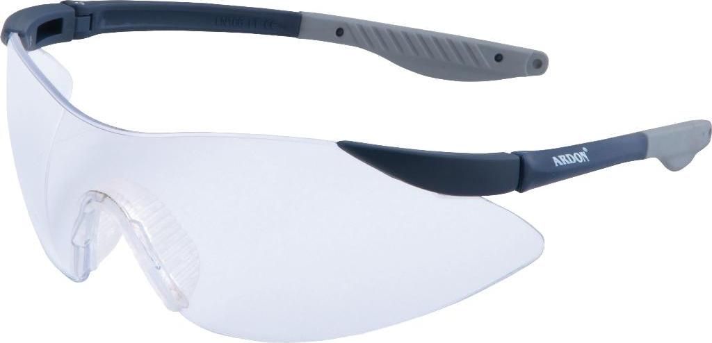 ARDON Schutzbrille V7000 Klar – Profi Arbeitsschutz Voll Verstellbar (Länge/Neigung), Anti-Beschlag, Kratzfest, EN166