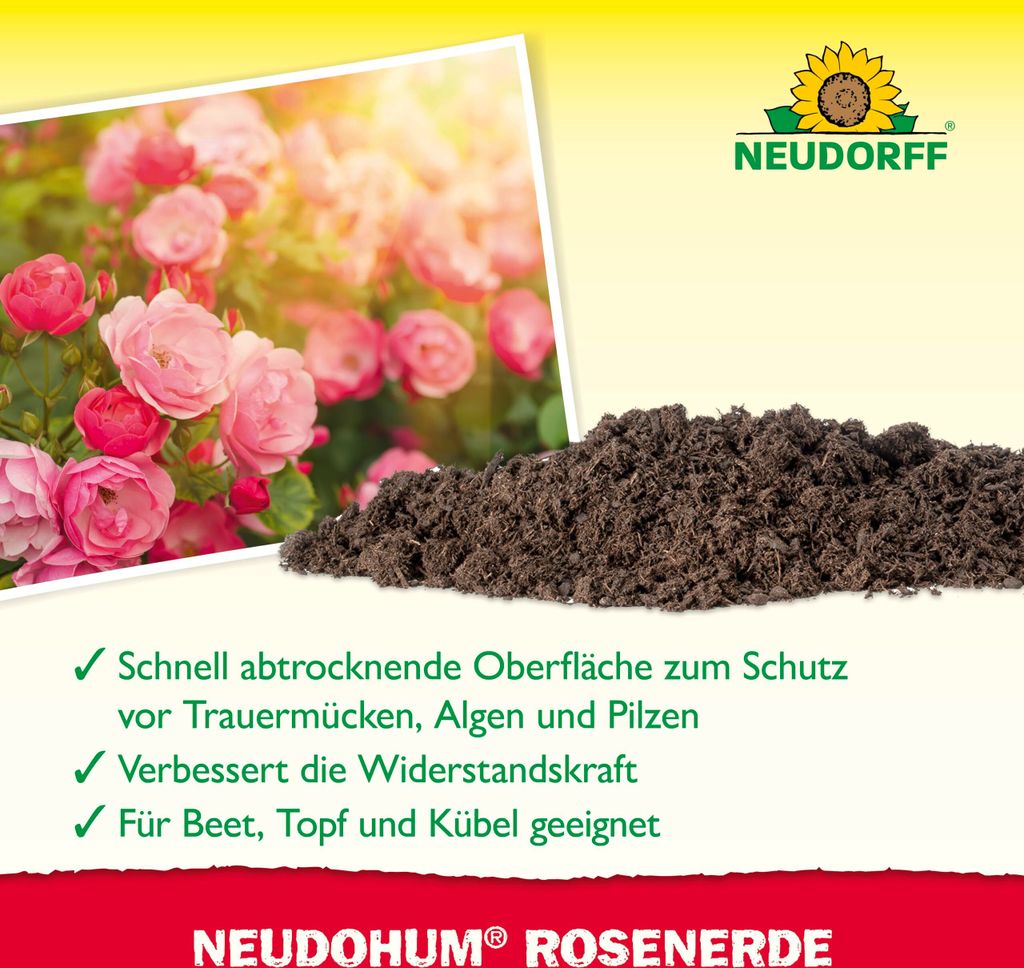 Neudorff NeudoHum RosenErde - 20 Liter Produktbild 4